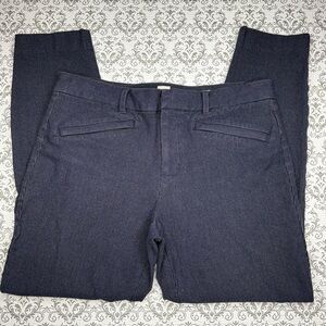 GAP Office Chic Skinny Ankle Navy with White Micro Pin Stripes Pants, 10
